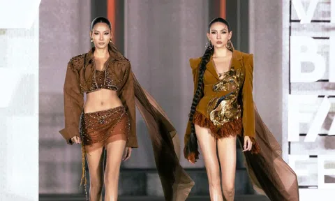 Hoàng Thùy - Võ Hoàng Yến song hành vedette, tạo khoảnh khắc bùng nổ trên sàn diễn