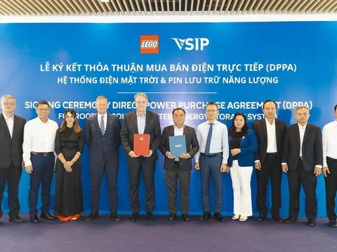 LEGO Manufacturing Việt Nam ký kết thỏa thuận mua bán điện trực tiếp với VSIP nhằm thúc đẩy phát triển bền vững